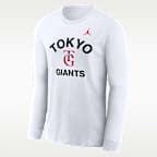 東京 読売ジャイアンツ x ジョーダン エクスクルーシブコレクション メンズ ロングスリーブ Tシャツ