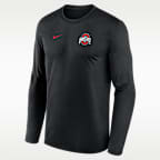 Ohio State Sideline Legend Small Logo Men's Nike Dri-FIT College Long-Sleeve T-Shirt