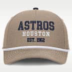 Gorra ajustable Nike de la MLB para hombre Houston Astros Rise