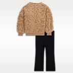 Conjunto de 2 piezas de leggings acampanados para bebé (12-24 meses) Nike Cozy