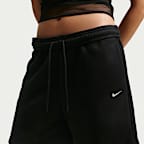Pants cargo de tiro alto oversized para mujer Nike Studio Fleece Medium Weight