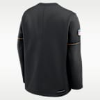 Playera de manga larga Nike Therma-FIT de la NFL para hombre Pittsburgh Steelers Sideline Coaches