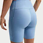 Nike One Women's High-Waisted 8" Biker Shorts with Pockets