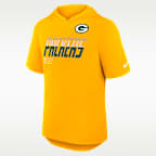 Playera Nike Dri-FIT de la NFL con gorro para hombre Green Bay Packers