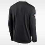 Playera de manga larga Nike Dri-FIT de la NFL para hombre San Francisco 49ers Rivalries Collection Sideline Legend