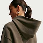Sudadera con gorro sin cierre oversized para mujer Nike Studio Fleece Medium Weight