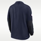 Tennessee Titans Feel The Pressure Men's Nike Dri-FIT NFL 1/2-Zip Top