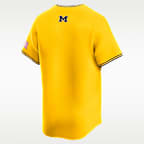 Jersey de béisbol universitario Nike Limited para hombre Michigan Wordmark