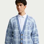 Nike Tartan Men's Loose Golf Cardigan