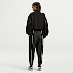 Nike Studio Fleece Medium Weight Women's Oversized 1/4-Zip Cropped Top