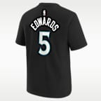 Anthony Edwards Minnesota Timberwolves Statement Edition Big Kids' NBA T-Shirt