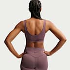 Nike Universa Women's High-Waisted 8" Biker Shorts with No Front Seam