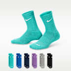 Nike Dri-FIT Performance Basics Little Kids' Crew Socks (6 Pairs)