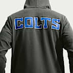 Sudadera con gorro sin cierre Nike Dri-FIT de la NFL para hombre Indianapolis Colts Rivalries Collection Sideline