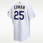 Tommy Edman Los Angeles Dodgers 2025 World Series Champion Gold Series Men's Nike MLB Stadium Jersey