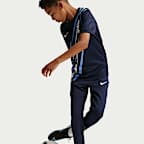 Maskinstrikkede Tottenham Hotspur Strike-Nike Dri-FIT-fodboldbukser til større børn