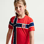 Norway 2026 Stadium Home Big Kids' Nike Dri-FIT Soccer Replica Jersey