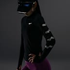 Nike Tempo Flash 女款 Dri-FIT 半長式拉鍊跑步上衣