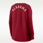 Polo de manga larga Nike Dri-FIT oversized para mujer Alabama Academic