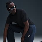 Nike Club-fleecebukser med åben kant til mænd