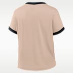Atlanta Falcons Rewind Ringer Mod Women's Nike NFL Cropped T-Shirt