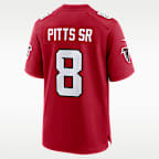 Kyle Pitts Sr. Atlanta Falcons Men's Nike NFL Game Jersey