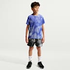 Kortärmad löpartröja Nike Miler Dri-FIT för barn