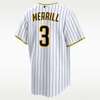 Jackson Merrill San Diego Padres Men's Nike MLB Replica Jersey