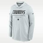 Dallas Cowboys Sideline Men's Nike Dri-FIT NFL Long-Sleeve Hooded Top