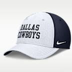 Gorra Nike Dri-FIT de la NFL para hombre Dallas Cowboys Rise Swoosh