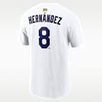 Enrique Hernández Los Angeles Dodgers 2025 World Series Champion Gold Series Men's Nike MLB T-Shirt