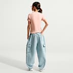 Nike Sportswear Big Kids' (Girls') Short-Sleeve Rib Top