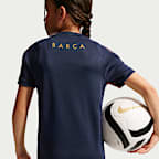 F.C. Barcelona Strike Older Kids' Nike Football Dri-FIT Short-Sleeve Top