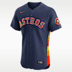 Jersey Nike Dri-FIT ADV de la MLB Elite para hombre Jose Altuve Houston Astros