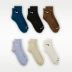Calcetines al tobillo de entrenamiento Nike Everyday Plus Cushioned (6 pares)
