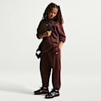 Pants holgados para niña Nike Sportswear Studio Fleece