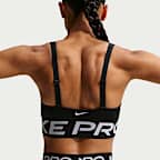 Brassière de sport rembourrée à maintien normal Nike Pro Indy Plunge pour femme