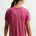 Camisola de manga curta Dri-FIT Nike Pro Júnior (Rapariga)