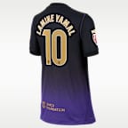 Lamine Yamal Barcelona 2026/27 Match Away Kobe Big Kids' Nike Aero-FIT Soccer Jersey