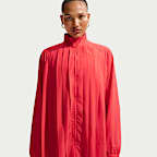 Dámské volné skládané mini šaty Nike Sportswear s dlouhým rukávem