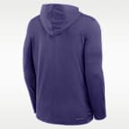 Clemson Sideline Men's Nike Dri-FIT College Long-Sleeve Hooded Top