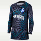 Inter Milan 2026/27 Stadium Goalkeeper Older Kids' Nike Dri-FIT Football Replica Shirt