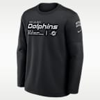 Miami Dolphins Salute to Service Sideline Coaches Men's Nike NFL Pullover Crew