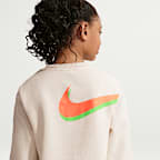 Erling Haaland Club Fleece Nike Genç Çocuk Crew Yaka Futbol Sweatshirt'ü