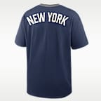 Playera Nike de la MLB para hombre New York Yankees Cooperstown Ringer