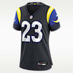 Jersey Nike de la NFL Game para mujer Kyren Williams Los Angeles Rams Rivalries Collection