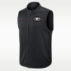 Georgia Victory Men's Nike Therma-FIT College Full-Zip Vest