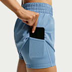 Nike One Women's Dri-FIT High-Waisted 8cm (approx.) 2-in-1 Shorts