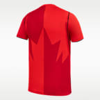 Jersey de fútbol Nike Dri-FIT de Canadá local Stadium para niños talla grande