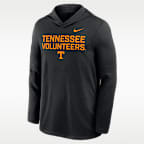 Playera de manga larga universitaria Nike Dri-FIT con gorro para hombre Tennessee Sideline